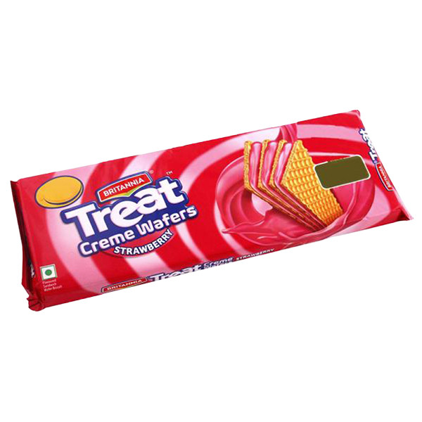 Britannia Wafers Strawberry 75g (Buy 1 Get 1 Free)