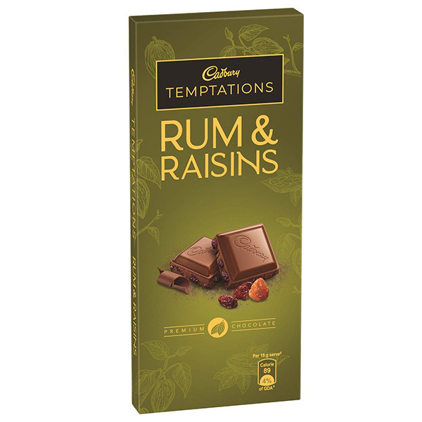 Image of Cadburys Temptation Rum Raisins 72Gm