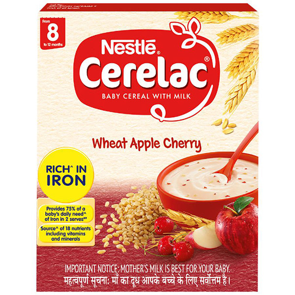 Image of Cerelac Wheat Apple Cherry 300G 8+Months