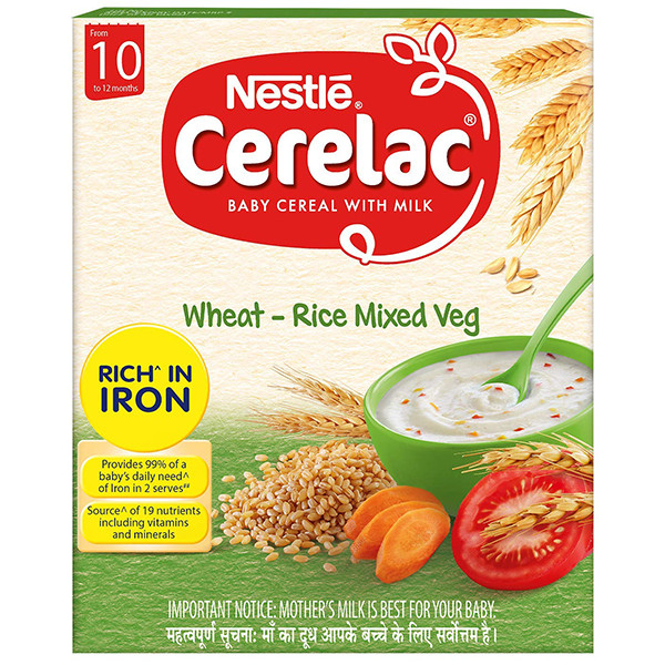 Cerelac Wheat-Rice Mixed Veg 300G 10+Months