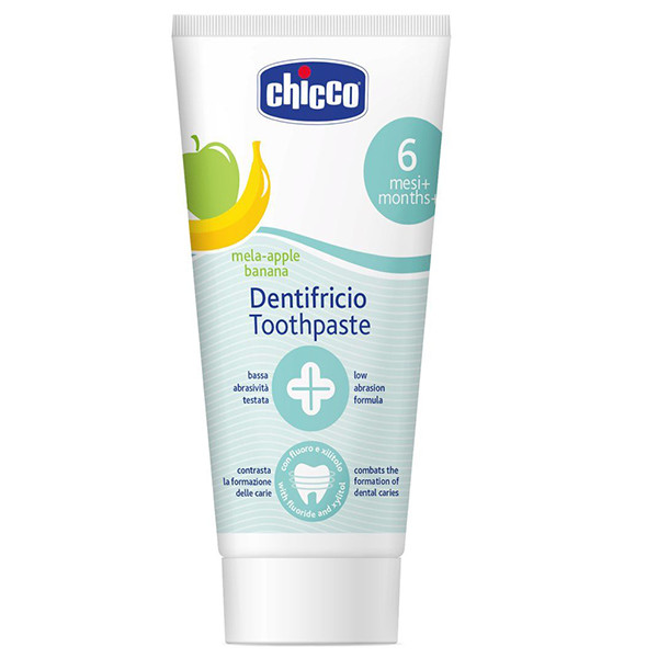 Image of Chicco Toothpaste Apple-Banana6M+ 50G