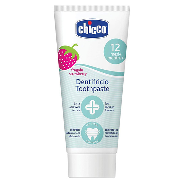 Image of Chicco Toothpaste Strawberry 12+ 50G
