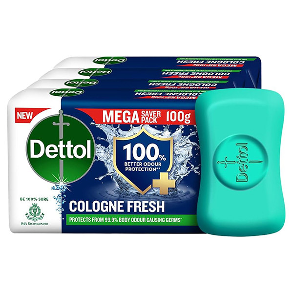 Image of Dettol Cologne Soap 100gX4