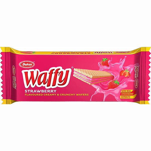 Image of Dukes Waffy Strawberry 75g (Buy 1 Get 1 Free)