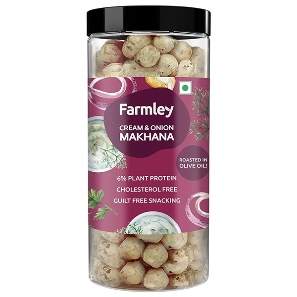 Image of Farmley Makhana Cream &amp; Onion Jar 90g