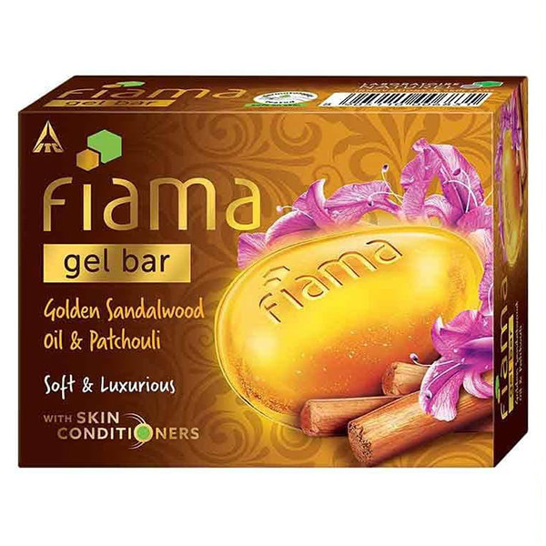 Image of Fiama Gel Bar Golden Sandalwood Oil 125g