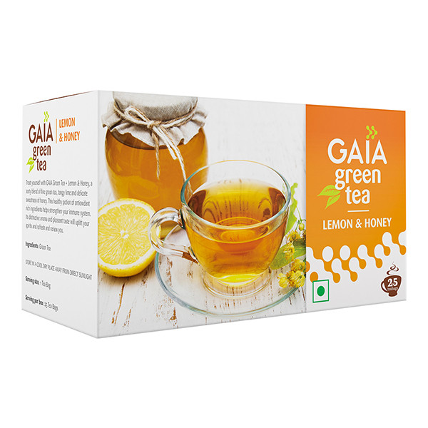 Image of Gaia Green Tea Honey N Lime 25s