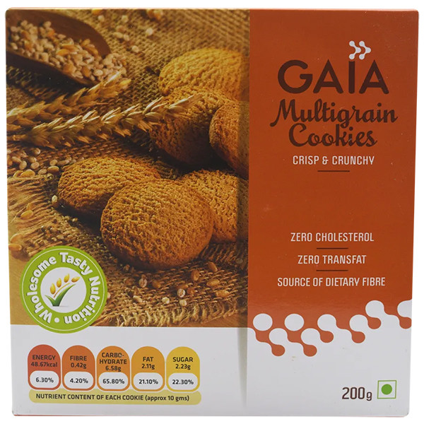 Image of Gaia Multi Grain Cookies 200gm