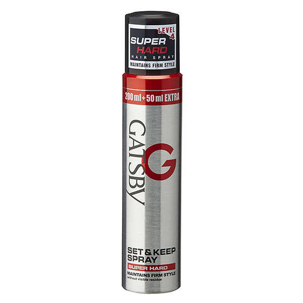 Gatsby Set & Keep Hair Spray Super Hard 250ml