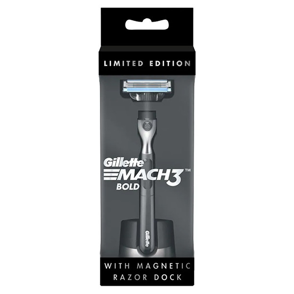 Gilltte Mach3 Bold Razor with Dock