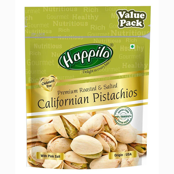 Image of HAPPILO CALIFORNIAN ROASTED SALTED PISTA 200G