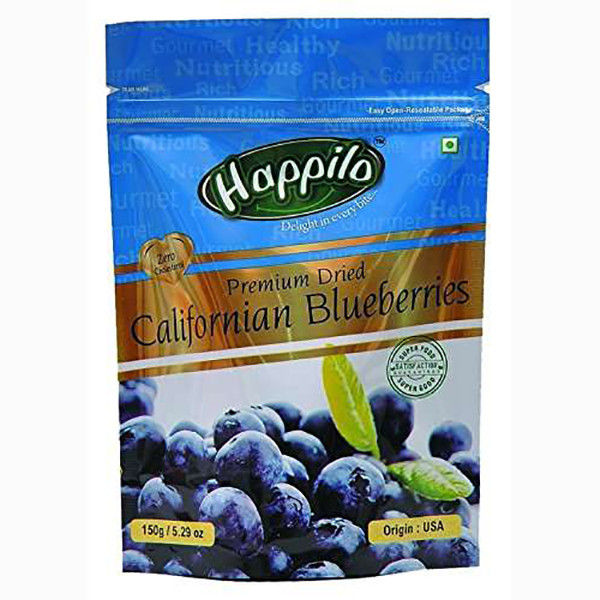 HAPPILO DRIED BLUEBERRIES 150G