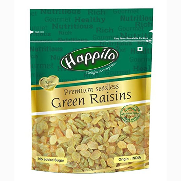 Image of HAPPILO SEEDLESS GREEN RAISINS 250G