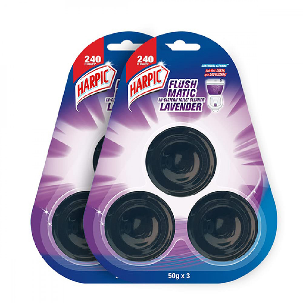 Harpic Flushmatic Lavender Triple Pack