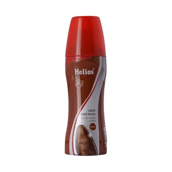 Image of Helios Liquid Shoe Polish Brown 80ml