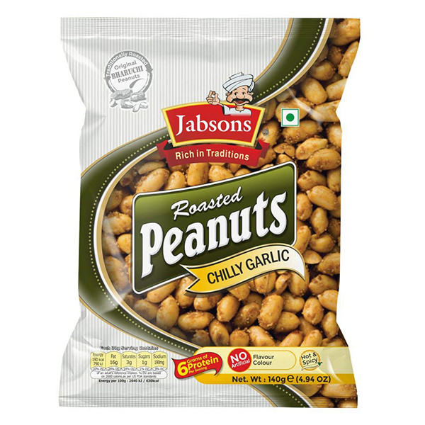 Image of Jabsons Roasted Peanuts Chilli Garlic