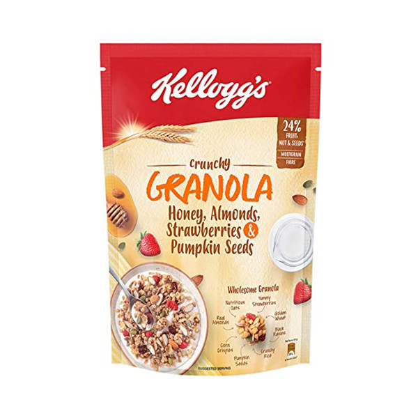 Image of KELLOGGS GRANOLA 450G HONEY ALM STRAW PUMPKIN