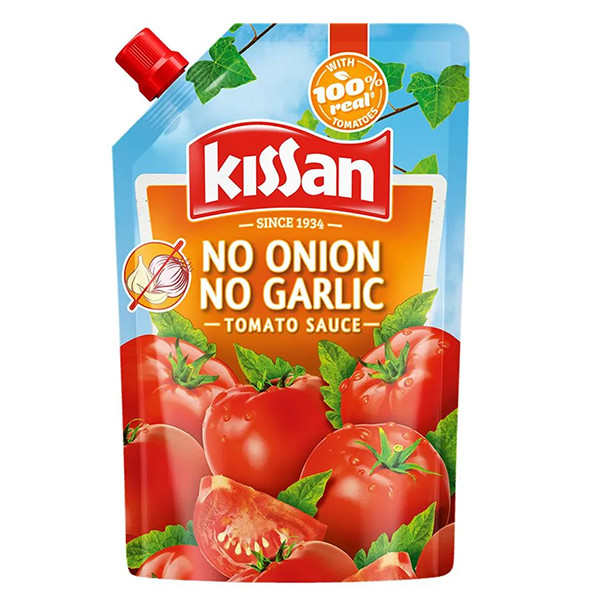 Image of Kissan No Onion No Garlic Doy Pack 450g