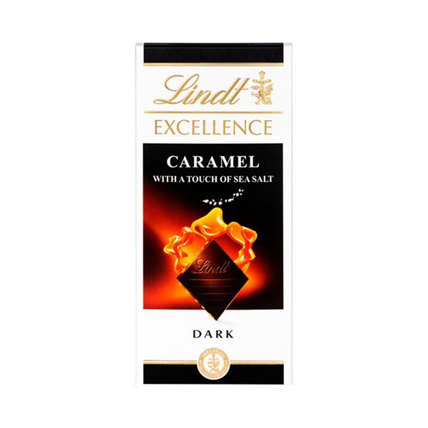 Image of LINDT EXCELLENCE DARK CARAMEL CHOCLATE 100G
