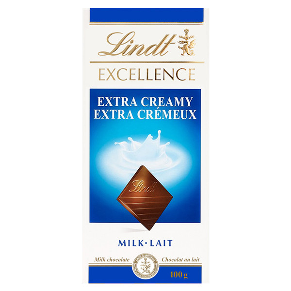 Image of LINDT EXCELLENCE EXTRA CREAMY MILK CHOCOLATE 100G