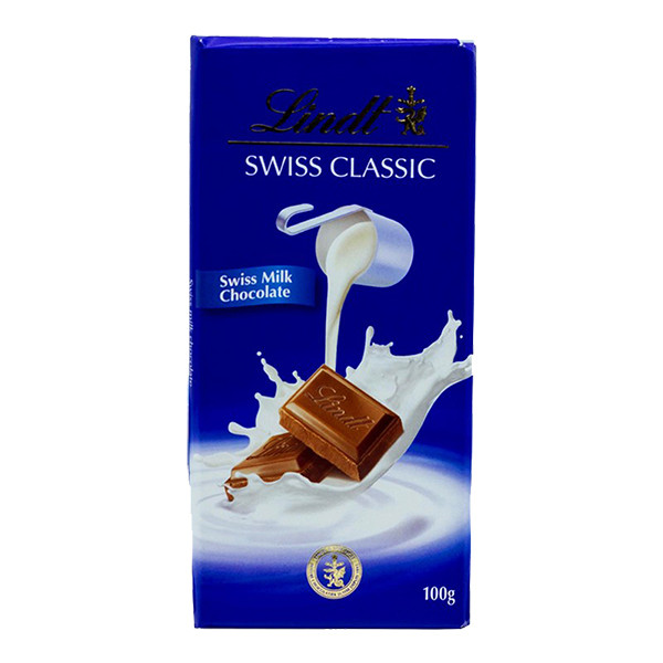 Image of LINDT SWISS CLASSIC MILK SF CHOCOLATE 100G