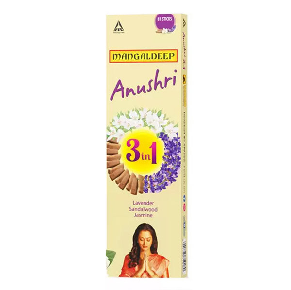 Image of Mangaldeep Aushri 3in1 Agarbatti  81 Sticks