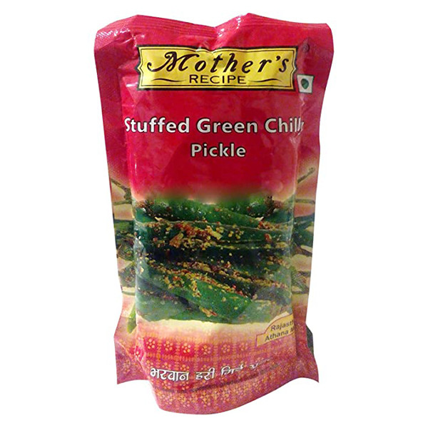 Image of Mother`s Stuffed Green Chiili Pickle 200G