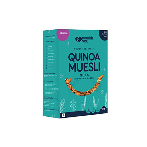 Image of N MUESLI QUINOA NO ADDED SUGAR 375G