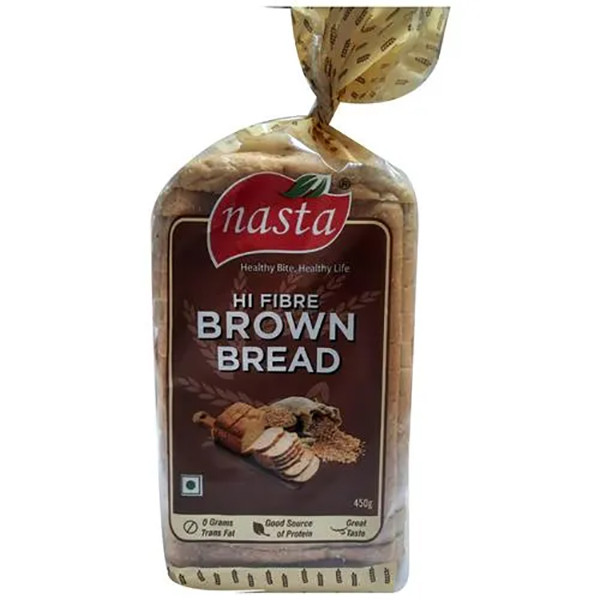 Image of Nasta Hi-Fibre Brown Bread 450gm