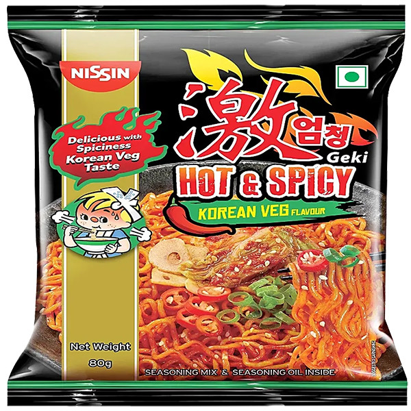 Image of Nissin Geki Hot &amp;spicy Korean Veg 70G