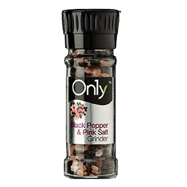 On1y Black Pepper & Pink Salt Grinder - 80g