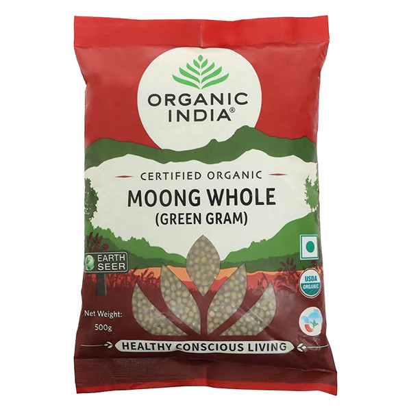 Image of Organic Ind Moong Whole 500G