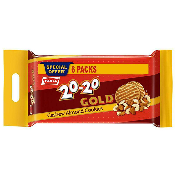 Image of Parle 20-20 Gold Cashew Almond Cookies 600g