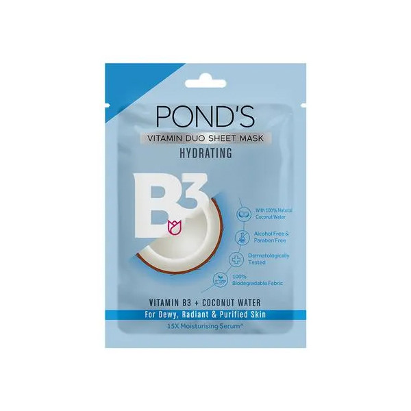 Image of Ponds Vitamin Duo Sheet Mask Coconut Water 25ml