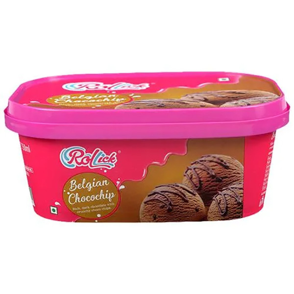 Image of Rollick Belgian Choco Chip Tub 750Ml