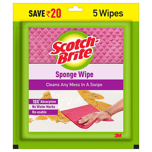SCOTCH BRITE SPONGE WIPE SET OF 5