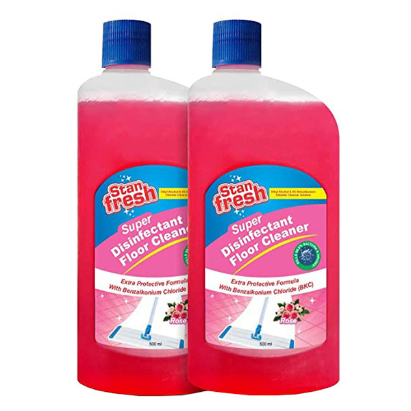 Image of Stan Fresh Floor Cleaner Rose 500ml+500ml