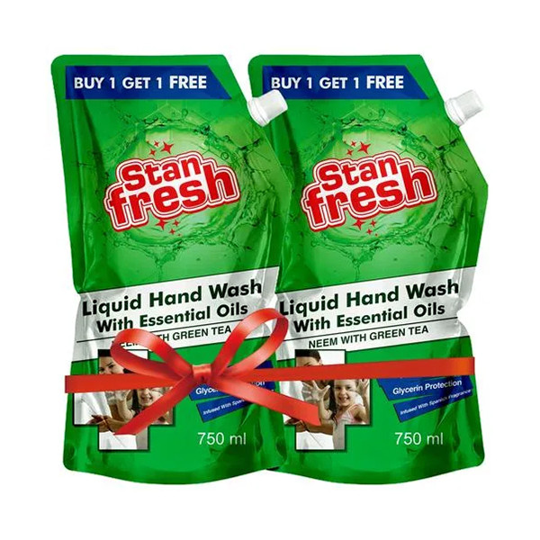 Image of Stan Fresh Hand Wash Neem 750ML B1G1 Pouch