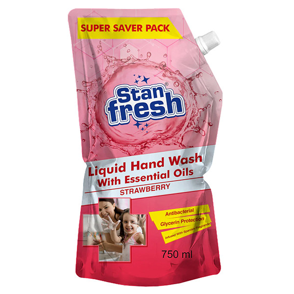 Image of Stan Fresh Hand Wash Strawberry 750ml B1g1 Pouch
