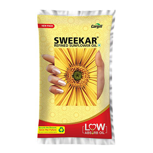 Sweekar Lite Sunflower Oil 750g Pouch