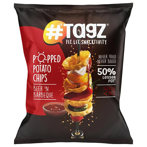 Image of Tagz Chips Beer And Barbeque 40gmpouch
