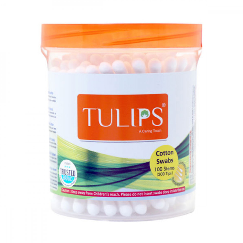 TULIPS COTTON SWABS 100STEM