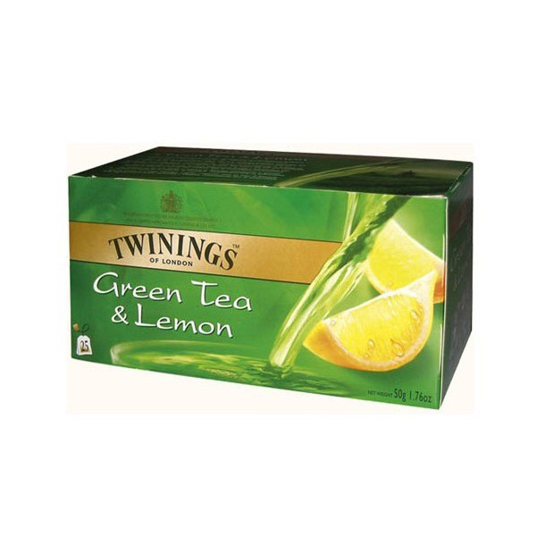 Image of Twinings Green Tea Lemon Tea 25 Bags