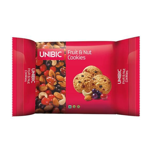 Image of UNIBIC FRUIT &amp; NUT COOKIES PILLOW 36X150 GM