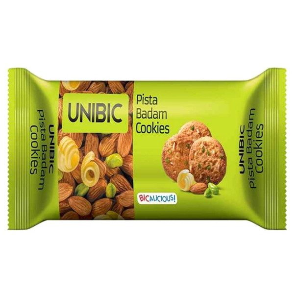 Image of UNIBIC PISTA BADAM COOKIES PILLOW 36X150 GM