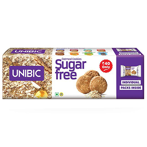 Image of UNIBIC SUGAR FREE OATMEAL DISPLAY BOX 48 X 75