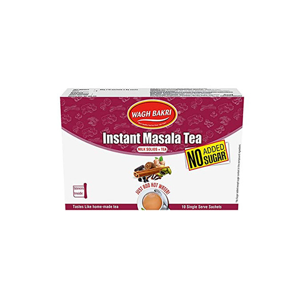 Image of Wagh Bakri Instant Masala Tea No Added Sugar 10s