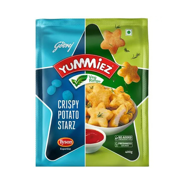 Image of Yummies Veg Crispy Potato Starz 400g