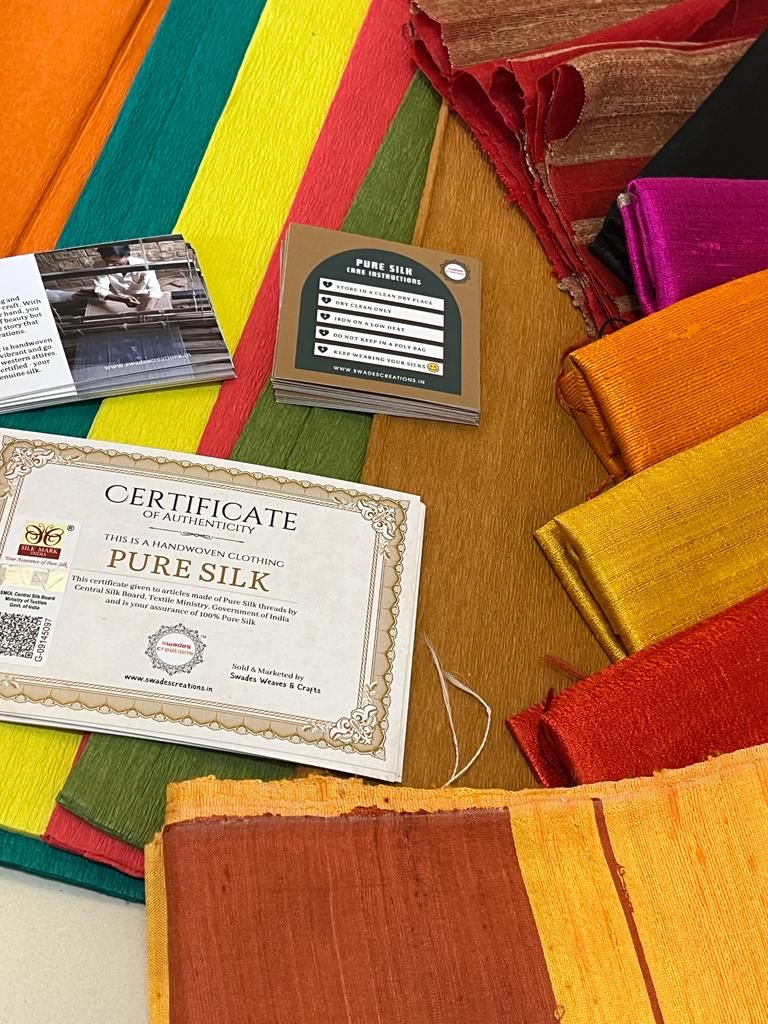 Our Silk Stoles getting wrapped with love for 25th Anniversary Gifting