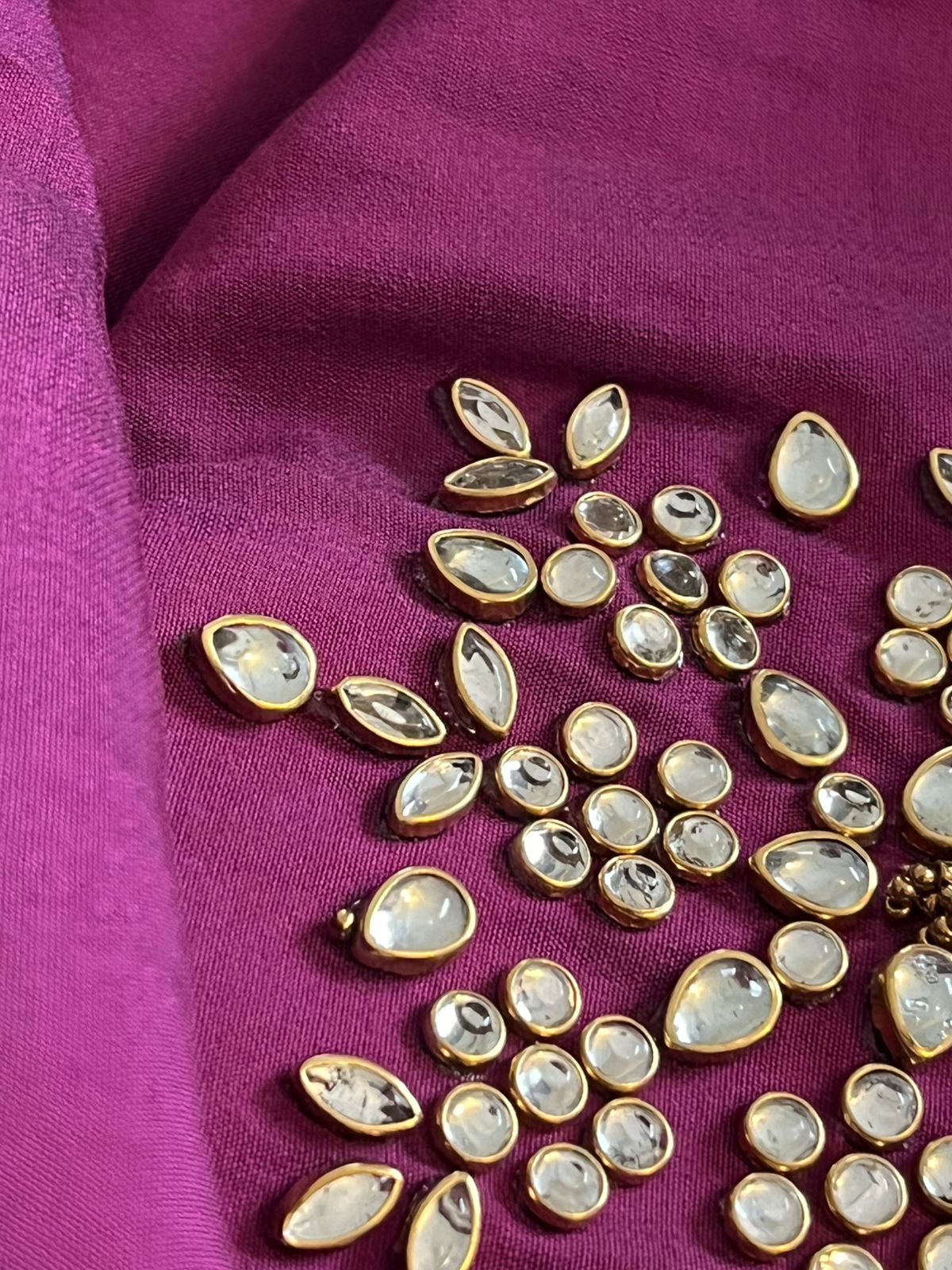 Absolutely stunning and gorgeous heavy hand work Kurta - Regal Violet